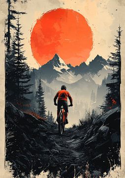 Der Schwerkraft trotzen: Der Mutsprung eines Mountainbikers von Jaudat Efendi