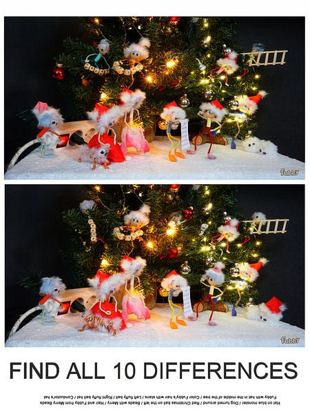 Find the 10 differences search sheet from the Fubby's. by Sailographic Paula
