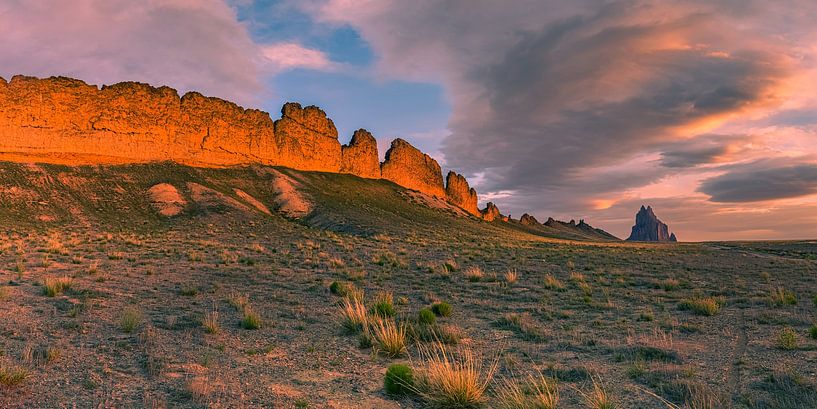 Sunrise at Shiprock by Henk Meijer Photography