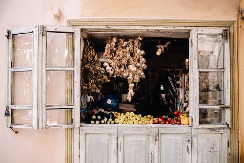 Ein Fenster voller Geschmack von Kreta