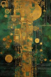 Grüne Muster und goldene Akzente von Whale & Sons