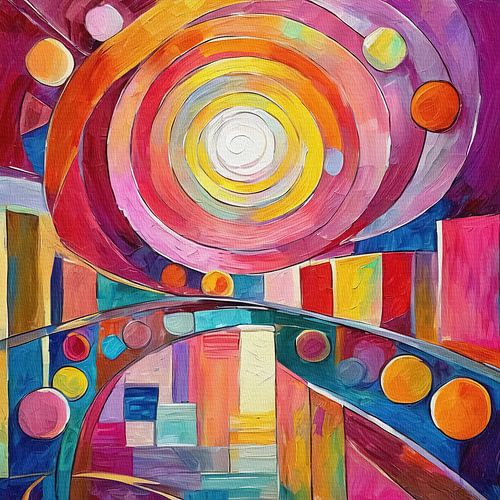 Kleurriijke Tornado van Roosvreugde