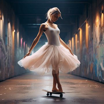 Skateboard Ballet: Een Dans van Vrijheid van Karina Brouwer