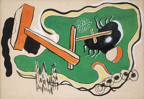 Fernand Léger, Objecten in de ruimte, 1932