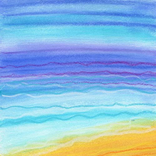 Zomer strand abstracte lijnen