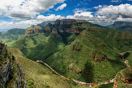 Blyde River Canyon and the Three Rondavels on the Panorama Route in South Africa by Henk Bogaard