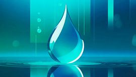 Water met druppels