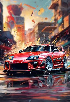 Toyota supra splash art van kevin gorter