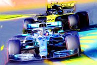 Lewis Hamilton #44 and Nico Hülkenberg #27 von DeVerviers Miniaturansicht