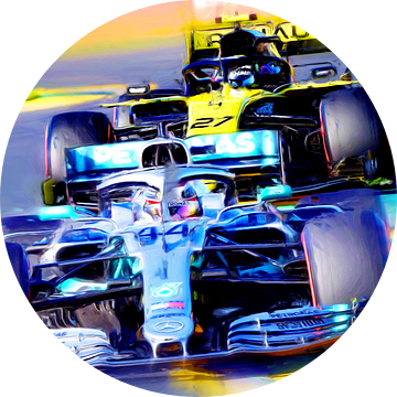 Lewis Hamilton #44 and Nico Hülkenberg #27 van DeVerviers