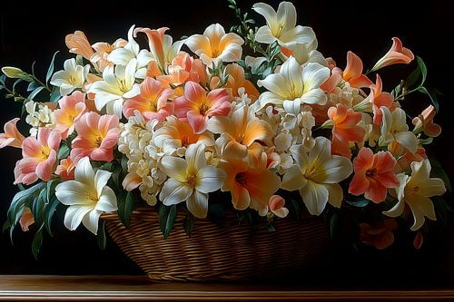 schilderachtig stilleven met bloemen