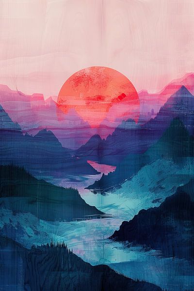 Landschaft bunt von Moderne Kollektion