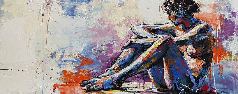 Reflection | Modern Urban Art by Eye catching paintings