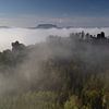 Bastei im Nebel von Andreas Müller