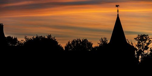 Sibberhuuske in ochtendlicht van Flachsfotografie
