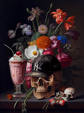 Skull Still Life by Dikhotomy