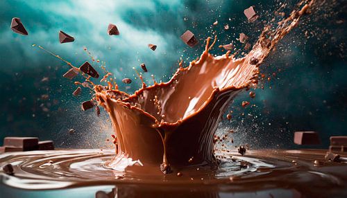 Zoete chocoladedruppels