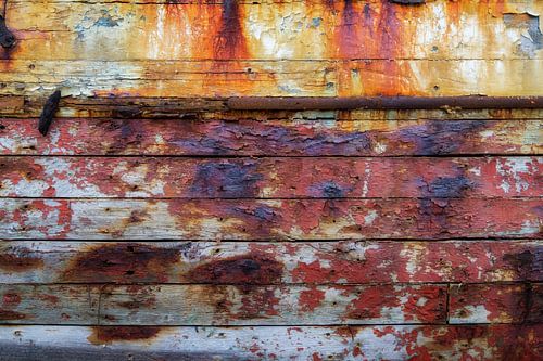 Rouille sur les bateaux