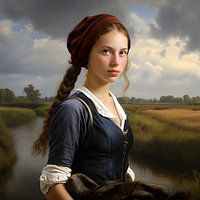 Classic portrait of girl