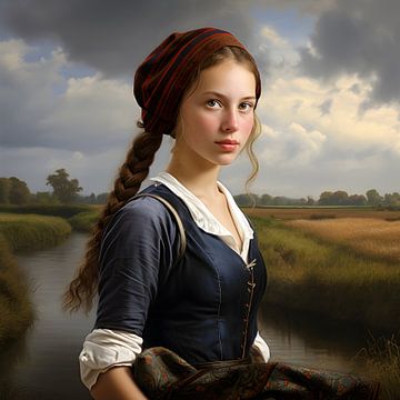 Klassiek portret van meisje van StudioMaria.nl