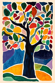 Mosaic Rainbow Tree by VETTORICA