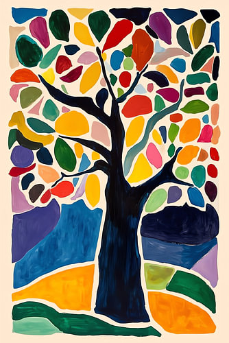 Mosaik-Regenbogenbaum