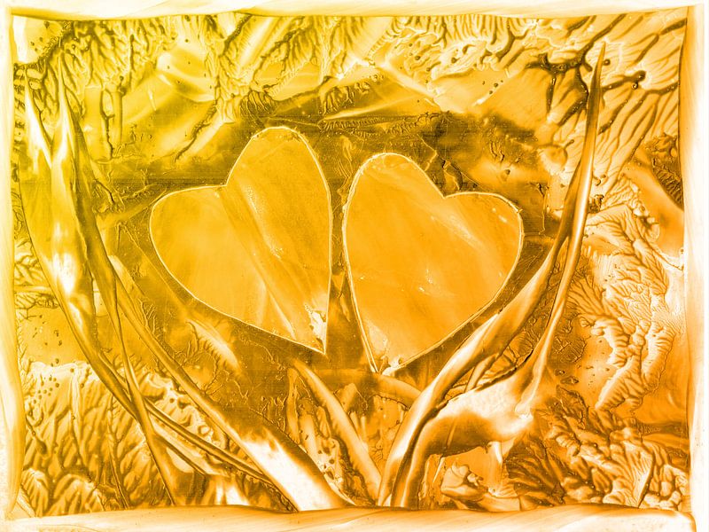 Herzen Nr. 2 - goldgelb by Herzmotivation by Katrin Behr