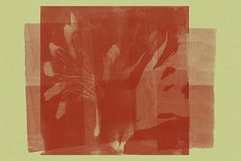 Abstract minimalist organic shapes in warm brown by Abstract Minimalist Art