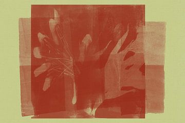 Abstrakte, minimalistische, organische Formen in warmem Braun von Abstrakte minimalistische Kunst