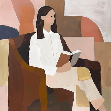 Reading woman by Artsy