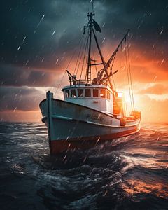 Schiff im Sturm