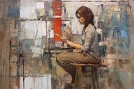 Vrouwenportret | Modern van ARTEO Schilderijen thumbnail
