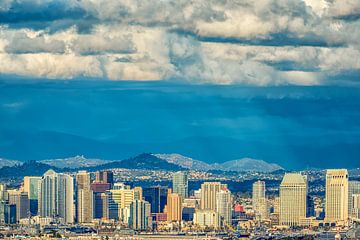 Hemels Boven - San Diego Skyline van Joseph S Giacalone Photography