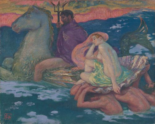Rupert Bunny, Poseidon en Amphitrite, ca 1913