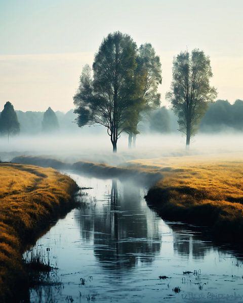 Herbstmorgen in der Lüneburger Heide von fernlichtsicht