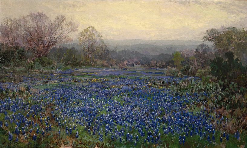 Julian Onderdonk~Not titled (Field of Bluebonnets) by finemasterpiece