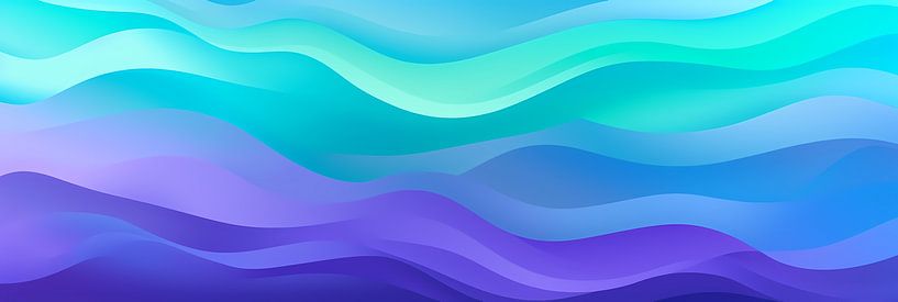 Motifs de vagues bleu clair et violet par Surreal Media
