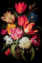 Tulpen gouden eeuw stilleven van Richards Fine Art thumbnail