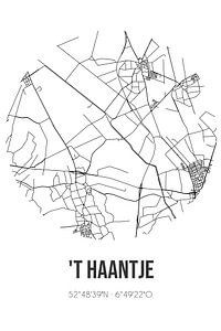 't Haantje (Drenthe) | Karte | Schwarz und Weiß von Rezona
