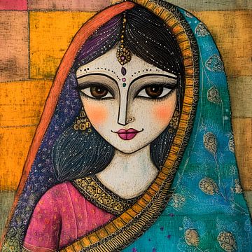 Indian girl by Sabine Wagner