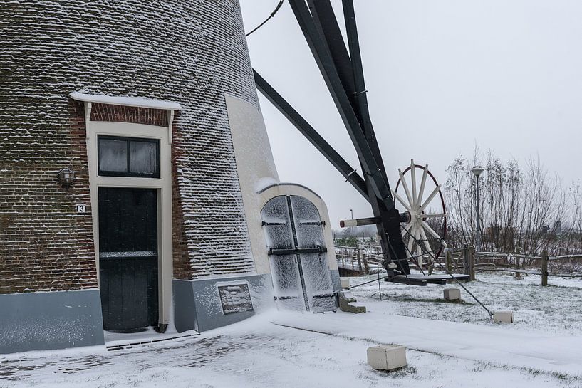 Windmill in Gouda by Rinus Lasschuyt Fotografie