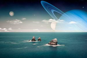 Extraterrestrische Landschaft