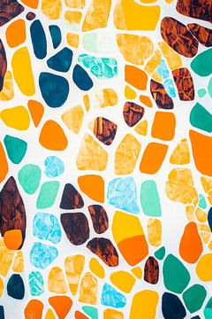 Coloured tesserae - Abstract by Poster Art Shop