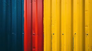 Bunte Architekturlandschaft