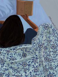 Gemütlich im Bett lesen von Osheensgallery