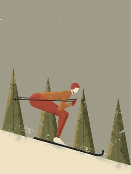 Skiën van Vision Grasp Art