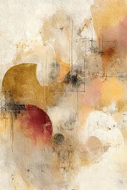 Gold and rust - Abstract painting modern by Joriali Abstract