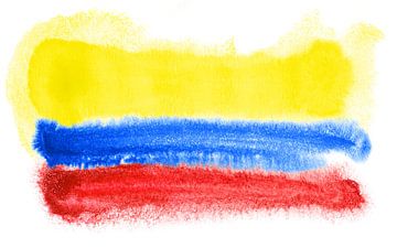 Symbolische nationale vlag van Colombia van Achim Prill