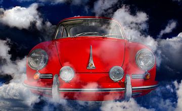 Porsche 356 C in de wolken