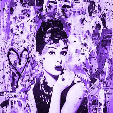Audrey Hepburn "Menschen von Kathleen Artist Fine Art